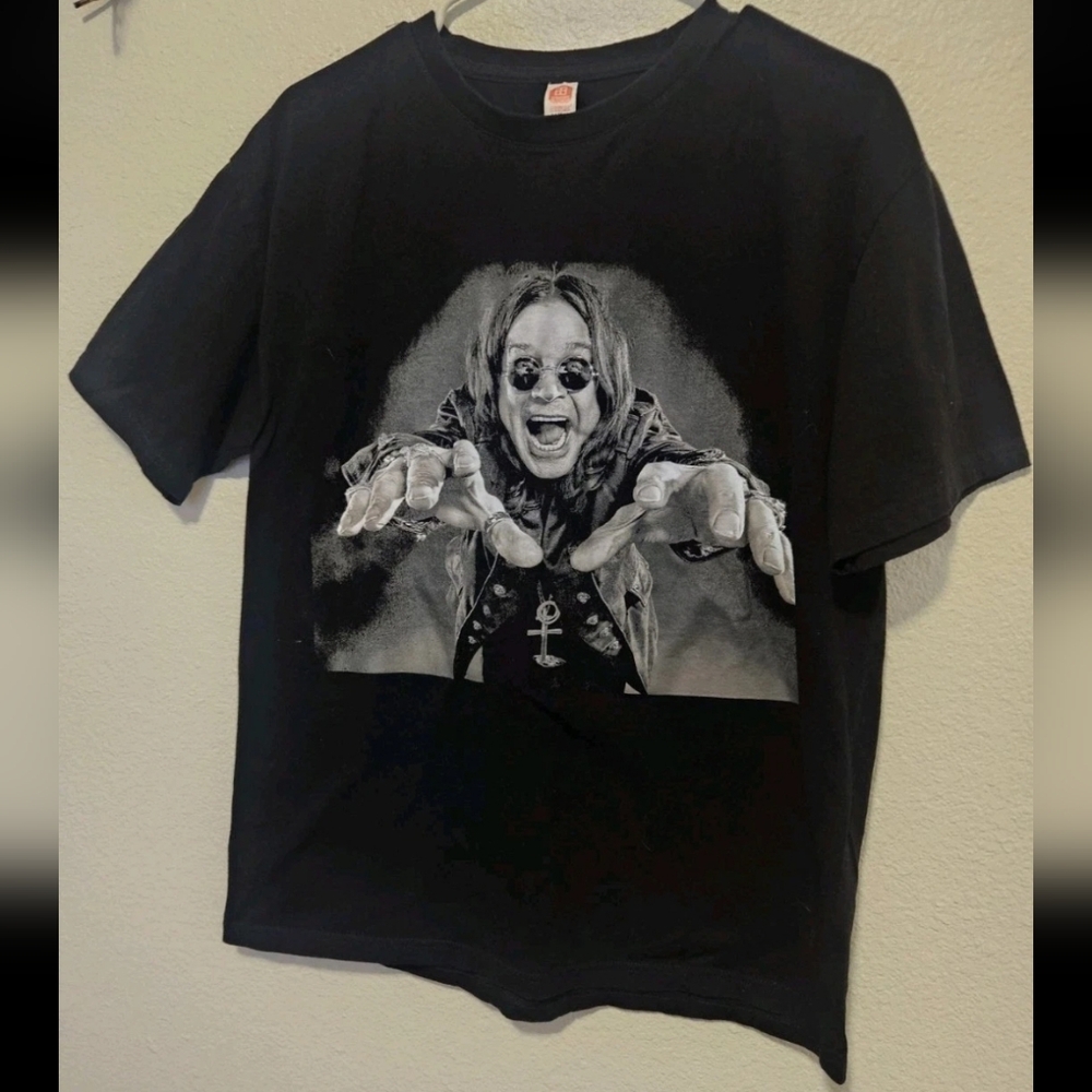 Vtg Y2K Ozzy Osbourne Portrait T-Shirt Official Merch Euro Cotton Tag Large
